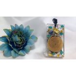 A Vízöntő Kora  – Garuda Skaláris Prána orgonit medál kék zafir - Türkiz- Akvamarin-Hegyikristály-Szelenit - Flanagan cosmic szenzorral