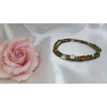 108 karkötő  Unakit ásványkarkötő Hála  -Pozitivitás-Útmutatás 