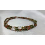 108 karkötő  Unakit ásványkarkötő Hála  -Pozitivitás-Útmutatás 