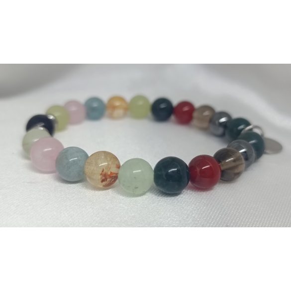 Szinergia Vese ásvány karkötő sungit kristállyal