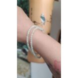 108 karkötő  Prehnit ásványkarkötő  Angyali kapcsolat – Jövőbelátás- Béke 