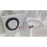 108 karkötő  Kalcedon ásványkarkötő  Belső Béke  – Harmónia – Önszeretet- Védelem