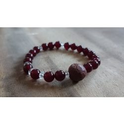   A talizmán lélegzete – Vörös Rózsa, ásvány karkötő 