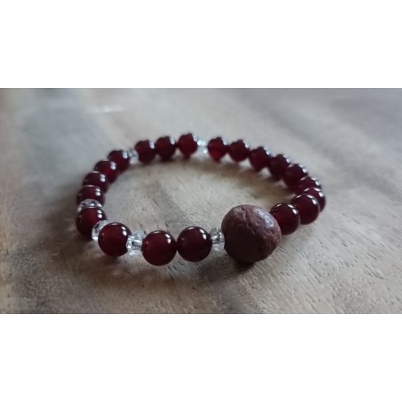 A talizmán lélegzete – Vörös Rózsa, ásvány karkötő 