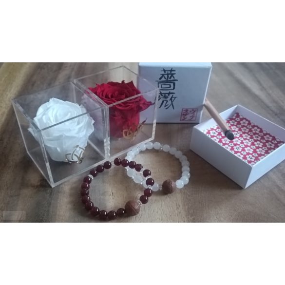 A talizmán lélegzete – Vörös Rózsa, ásvány karkötő 