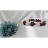 Szinergia a máj segítője ásvány karkötő sungit kristállyal