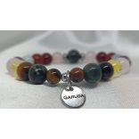 Szinergia a máj segítője ásvány karkötő sungit kristállyal