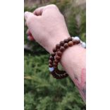 Citrin , bambusz Karkötő japán Zen Mala 