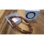 108 ZEN Mala karkötő Tibeti kvarc ,hematoid kvarc, fehér Ónix, sárga kalcit Nemes szantálfa fa, kívánság gyönggyel, ásvány karkötő 