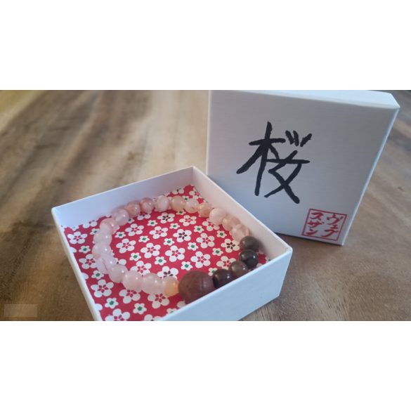 A talizmán lélegzete – Cseresznyefavirágzás, ásvány karkötő 