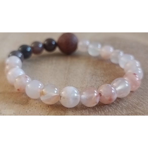 A talizmán lélegzete – Cseresznyefavirágzás, ásvány karkötő 