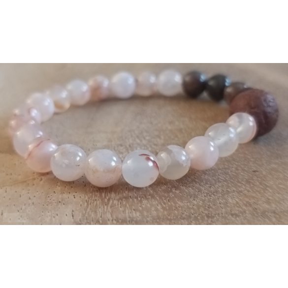 A talizmán lélegzete – Cseresznyefavirágzás, ásvány karkötő 