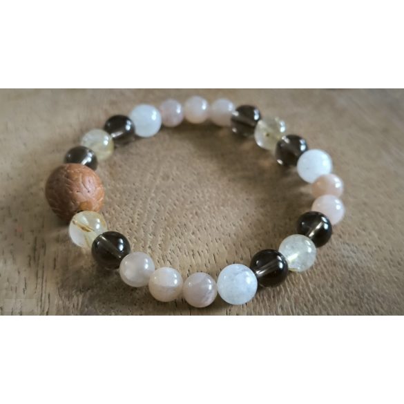 Bika jegy  ZEN Boldogság talizmán ásványkarkötő  Szépség -Határozottság -Hűség