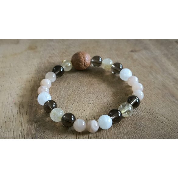 Bika jegy  ZEN Boldogság talizmán ásványkarkötő  Szépség -Határozottság -Hűség