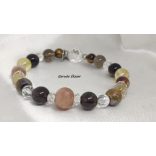 Kristálygömb  Hawaii Gazdagság ásvány karkötő