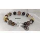 Kristálygömb  Hawaii Gazdagság ásvány karkötő