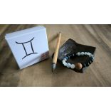 Ikrek jegy  ZEN Boldogság talizmán ásványkarkötő  Kommunikáció -Tudás - Kiteljesedés