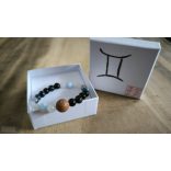 Ikrek jegy  ZEN Boldogság talizmán ásványkarkötő  Kommunikáció -Tudás - Kiteljesedés