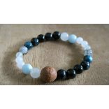 Ikrek jegy  ZEN Boldogság talizmán ásványkarkötő  Kommunikáció -Tudás - Kiteljesedés