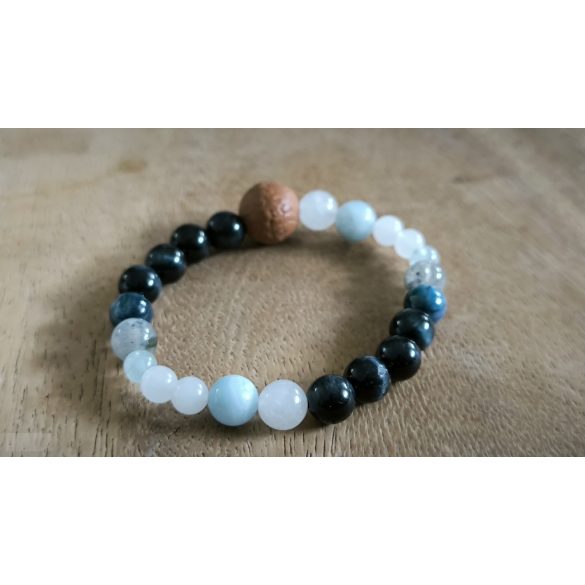 Ikrek jegy  ZEN Boldogság talizmán ásványkarkötő  Kommunikáció -Tudás - Kiteljesedés