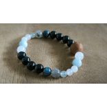 Ikrek jegy  ZEN Boldogság talizmán ásványkarkötő  Kommunikáció -Tudás - Kiteljesedés