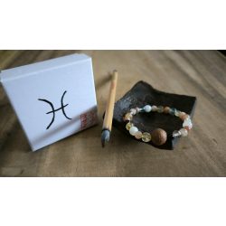   Halak  jegy ZEN Boldogság talizmán ásványkarkötő  Képzelőerő – Önmagad kifejezése  – Álmok beteljesítése