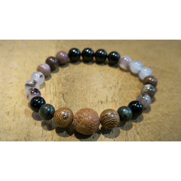 Mérleg  jegy ZEN Boldogság talizmán ásványkarkötő  Egyensúly – Szeretet  – Kinyilvánítás