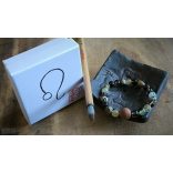 Oroszlán  jegy ZEN Boldogság talizmán ásványkarkötő  Szenvedély - Hatalom – Vezetés 