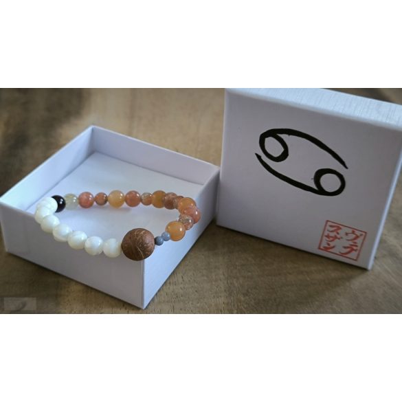 Rák  jegy ZEN Boldogság talizmán ásványkarkötő  Intuivitás - Érzékenység – Érzelem 