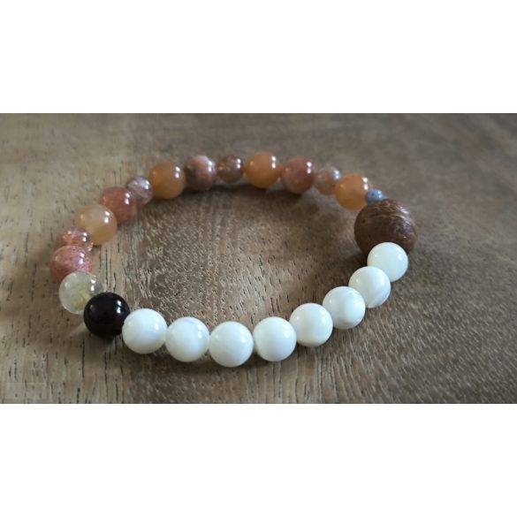 Rák  jegy ZEN Boldogság talizmán ásványkarkötő  Intuivitás - Érzékenység – Érzelem 