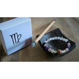 Szűz  jegy ZEN Boldogság talizmán ásványkarkötő  Gyakorlatiasság - Szerénység – Mély Érzelem 