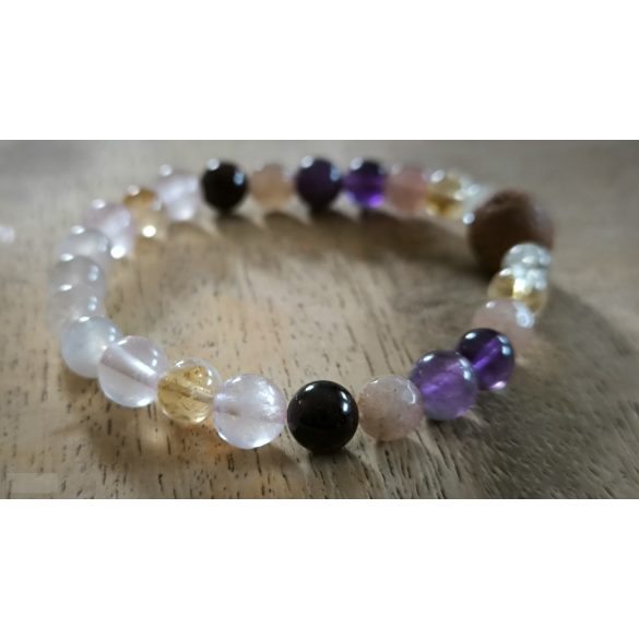 Szűz  jegy ZEN Boldogság talizmán ásványkarkötő  Gyakorlatiasság - Szerénység – Mély Érzelem 