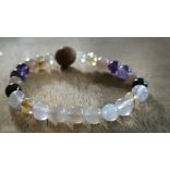 Szűz  jegy ZEN Boldogság talizmán ásványkarkötő  Gyakorlatiasság - Szerénység – Mély Érzelem 