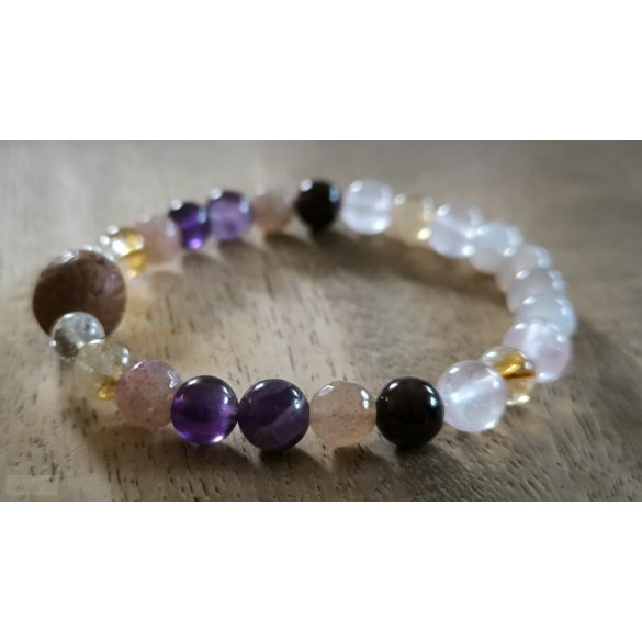 Szűz  jegy ZEN Boldogság talizmán ásványkarkötő  Gyakorlatiasság - Szerénység – Mély Érzelem 