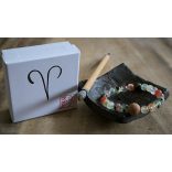 Kos jegy ZEN Boldogság talizmán ásványkarkötő  Bátorság - Elszántság – Szenvedélyesség 