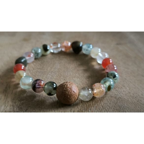 Kos jegy ZEN Boldogság talizmán ásványkarkötő  Bátorság - Elszántság – Szenvedélyesség 