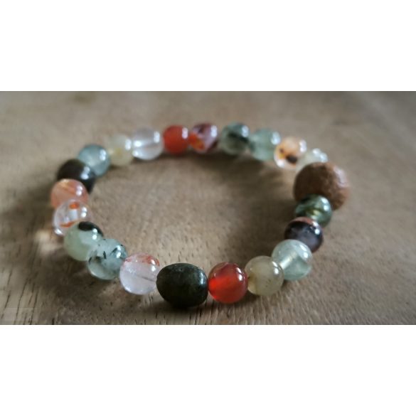 Kos jegy ZEN Boldogság talizmán ásványkarkötő  Bátorság - Elszántság – Szenvedélyesség 