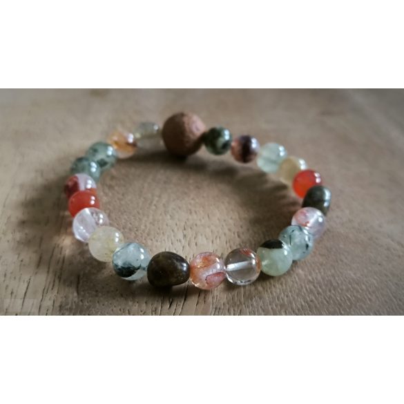 Kos jegy ZEN Boldogság talizmán ásványkarkötő  Bátorság - Elszántság – Szenvedélyesség 