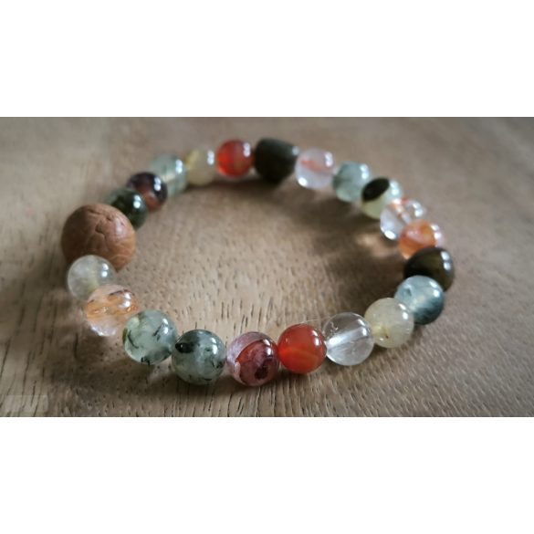 Kos jegy ZEN Boldogság talizmán ásványkarkötő  Bátorság - Elszántság – Szenvedélyesség 