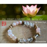 Lótusz lélekemelő ásványkarkötő – Cseresznyevirág achát