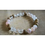 Lótusz lélekemelő ásványkarkötő – Cseresznyevirág achát