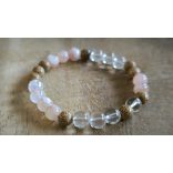 Lótusz lélekemelő ásványkarkötő – Cseresznyevirág achát