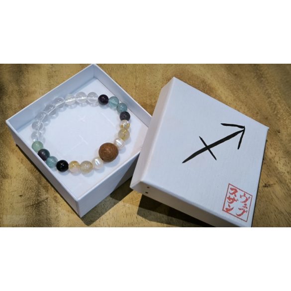 Nyilas jegy ZEN Boldogság talizmán ásványkarkötő  Optimizmus – Lelkesedés- Kalandvágy 