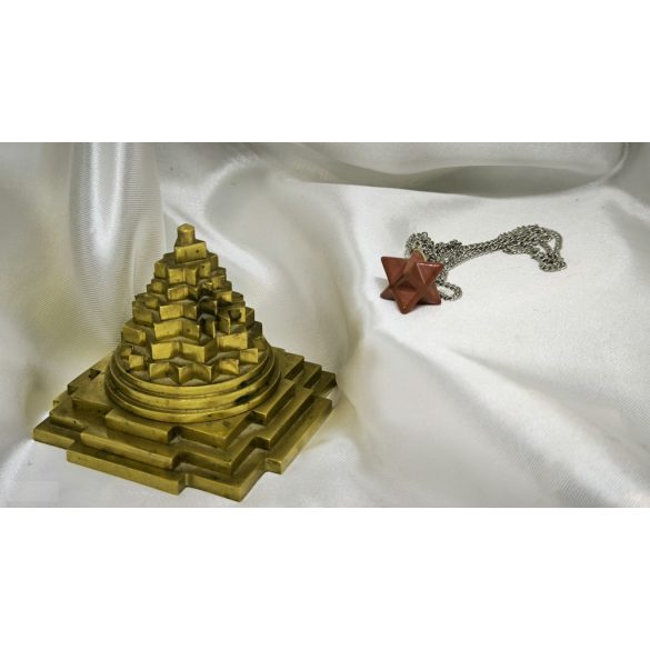 Garuda Frekvencia Kristály Skaláris Medál 396 Hz– Vörös Jáspis Merkaba ásvány medál 396 HZ solfeggio/szolfézs frekvenciával