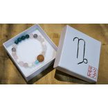 Bak jegy ZEN Boldogság talizmán ásványkarkötő  Ambíció - Gyakorlatiasság – Rugalmasság 