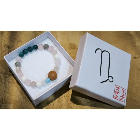 Bak jegy ZEN Boldogság talizmán ásványkarkötő  Ambíció - Gyakorlatiasság – Rugalmasság 