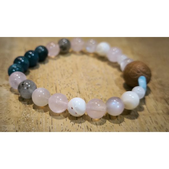 Bak jegy ZEN Boldogság talizmán ásványkarkötő  Ambíció - Gyakorlatiasság – Rugalmasság 