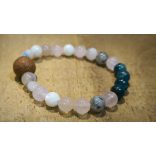 Bak jegy ZEN Boldogság talizmán ásványkarkötő  Ambíció - Gyakorlatiasság – Rugalmasság 