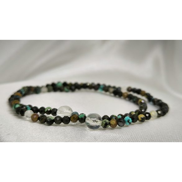 108 karkötő  Türkiz ásványkarkötő  Gyógyítás – Egyensúly - Bőség