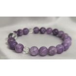 2025 kristálya Tiszta Kristály  Lepidolit Ásvány Karkötő   BÉKE,NYUGALOM, EGYENSÚLY